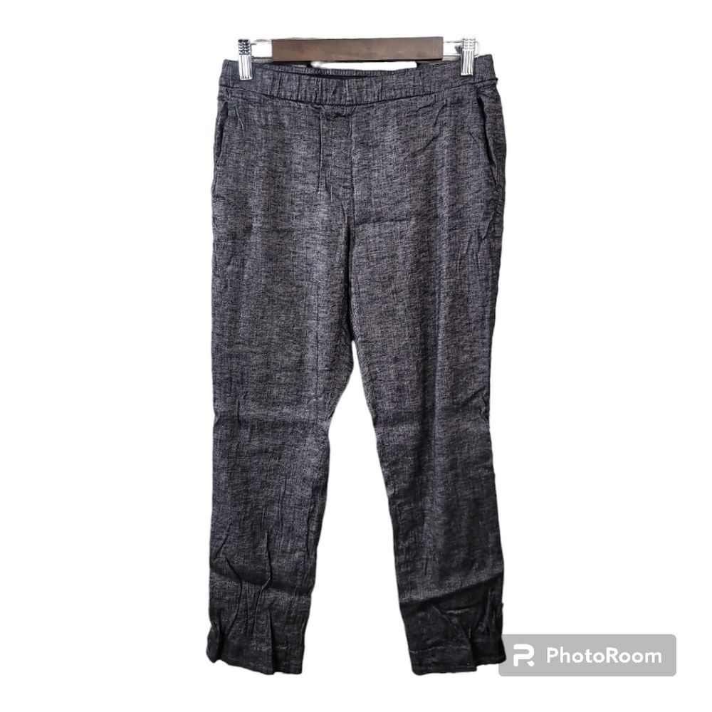 Theory Heather Grey Straightleg Ankle Pants with Pockets Womens Size 6